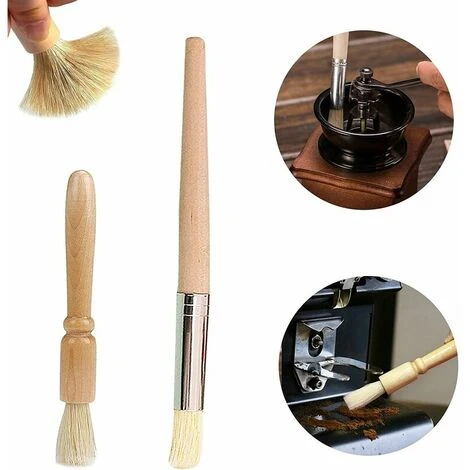 Pack Coffee Cleaning Brushes For Espresso Grinder With Wooden And Plastic Handle Coffee Machine Accessories Brush For Barista Home Kitchen Cafe Cleaning Tool 3 Pack Coffee Cleaning Brushes For Espresso Grinder With Wooden And Plastic Handle Coffee Machine Accessories Brush For Barista Home Kitchen Cafe Cleaning Tool - Image 3