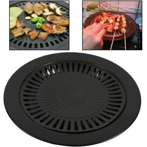 Barbecue Grill Pan - Korean Style Non-Stick Smokeless BBQ Grill Rack Basket Barbecue Pan Stovetop Grill Roasting Trays For Vegetable Kabobs Seafood 1 Barbecue Grill Pan - Korean Style Non-Stick Smokeless BBQ Grill Rack Basket Barbecue Pan Stovetop Grill Roasting Trays For Vegetable Kabobs Seafood