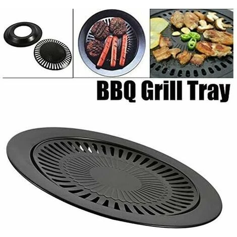 Barbecue Grill Pan - Korean Style Non-Stick Smokeless BBQ Grill Rack Basket Barbecue Pan Stovetop Grill Roasting Trays For Vegetable Kabobs Seafood 3 Barbecue Grill Pan - Korean Style Non-Stick Smokeless BBQ Grill Rack Basket Barbecue Pan Stovetop Grill Roasting Trays For Vegetable Kabobs Seafood - Image 3