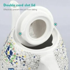 GTA Ceramic Electric Kettle, Boil Water Quickly And Easily, Removable Swivel Base And Boil Dry Protection, Hassle-Free Auto Shutoff, 1.5L, Pattern -Small Appliances Store 86207772 3