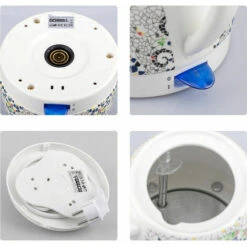 GTA Ceramic Electric Kettle, Boil Water Quickly And Easily, Removable Swivel Base And Boil Dry Protection, Hassle-Free Auto Shutoff, 1.5L, Pattern -Small Appliances Store 86207772 4