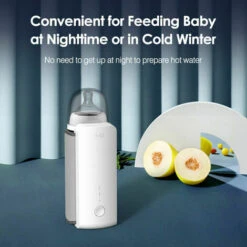 Portable Wireless Baby Bottle Warmer Travel Breastmilk Warmer Cooler Bag Built-in Battery With USB Charging Cable (White) 8 Portable Wireless Baby Bottle Warmer Travel Breastmilk Warmer Cooler Bag Built-in Battery With USB Charging Cable (White) -Small Appliances Store 86209823 4