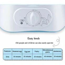 Small Steamer 2 Layer Electric Steamer Basket Free Stacking BPA Free 60 Minute Timer -Small Appliances Store 86604588 4