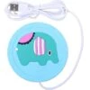 Placemats And Coasters Sets Funny Cup Warmers Electric Warming Mugs Drinks Tea Coffee Warmers (Blue Elephant)
