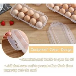 Pieces Fridge Egg Box, Clear Plastic Egg Box, Fridge Egg Box With Lid, Stackable Egg Holder, 10 Egg Capacity (Clear) -Small Appliances Store 86608495 4