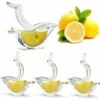 RHAFAYRE 4 Presse Citron Individuel, Presse-Citron Presse-Agrumes Manuel, Acrylique Clip Citron Manuel Fruits Presse-Agrumes Accueil Cuisine Bar Gadget, Presse Citron Individuel Design En Forme D'oise