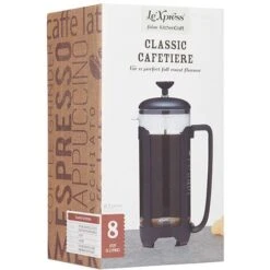 Le Xpress Matt Black 8 Cup Cafetiere -Small Appliances Store 87184590 3