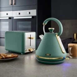 Tower Cavaletto Pyramid Kettle And 2 Slice Toaster Set Jade -Small Appliances Store 87185152 4