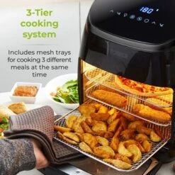 Tower Xpress Pro Combo 11 Litre 10-in-1 Digital Air Fryer Oven With Rotisserie -Small Appliances Store 87185605 5