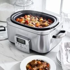 GreenPan Non-Stick Slow Cooker 6L Stainless Steel -Small Appliances Store 87186027 3