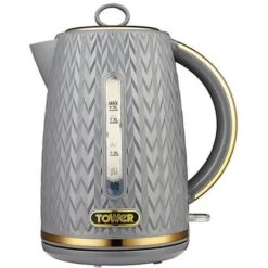 Tower Empire Kettle And 4 Slot Toaster Set Grey -Small Appliances Store 87187053 3
