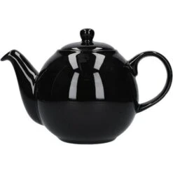London Pottery Globe 4 Cup Teapot Gloss Black