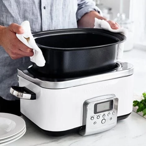 GreenPan Non-Stick Slow Cooker 6L Cream 5 GreenPan Non-Stick Slow Cooker 6L Cream - Image 5