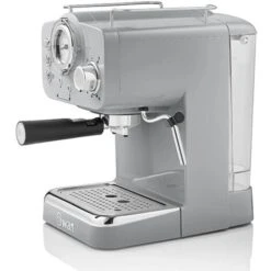 Swan Retro Grey Pump Espresso Coffee Machine -Small Appliances Store 87188153 3