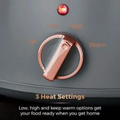 Tower Cavaletto 3.5 Litre Slow Cooker Grey -Small Appliances Store 87188480 3