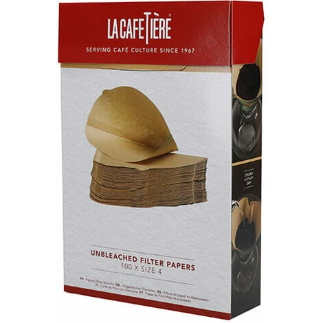 La Cafetiere Unbleached Filter Paper Size 4 100 Pc 1 La Cafetiere Unbleached Filter Paper Size 4 100 Pc