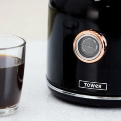 Tower Bottega 1.7 Litre Stainless Steel Kettle Rose Gold Black -Small Appliances Store 87568756 4