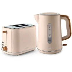 Tower Scandi Kettle And 2 Slice Toaster Set Pink Clay