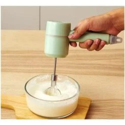 Household Electric Hand-held Cordless Egg Beater Mixer Multi-functional Creamer Cooking Green Whisk -Small Appliances Store 87611331 5