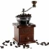 Manual Coffee Bean Grinder Hand Spice Herb Vintage Style Retro Wooden Burr Coffee Bean Grinder Knot Machine Cereal Grinder - Gift For Lover