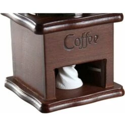 Manual Coffee Bean Grinder Hand Spice Herb Vintage Style Retro Wooden Burr Coffee Bean Grinder Knot Machine Cereal Grinder - Gift For Lover -Small Appliances Store 87616592 4