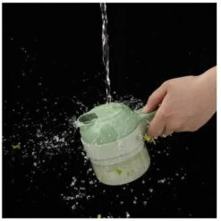 Hand Blender Electric Garlic Cutter Cordless Food Adder Green -Small Appliances Store 87632302 4