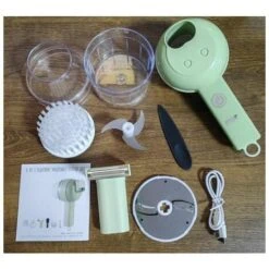 Hand Blender Electric Garlic Cutter Cordless Food Adder Green -Small Appliances Store 87632302 5