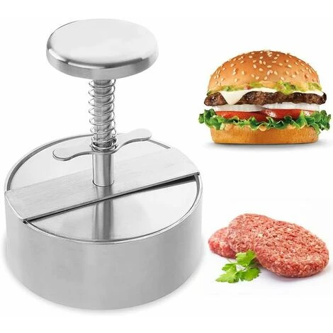 Burger Press, Adjustable Stainless Steel Nonstick Hamburger Press, For Parties, Dinners, BBQs, Dishwasher Safe 1 Burger Press, Adjustable Stainless Steel Nonstick Hamburger Press, For Parties, Dinners, BBQs, Dishwasher Safe