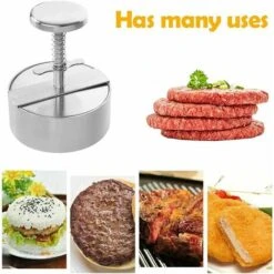 Burger Press, Adjustable Stainless Steel Nonstick Hamburger Press, For Parties, Dinners, BBQs, Dishwasher Safe 8 Burger Press, Adjustable Stainless Steel Nonstick Hamburger Press, For Parties, Dinners, BBQs, Dishwasher Safe -Small Appliances Store 87644746 4