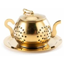 Tea Infuser Teapot - Stainless Steel Infuser (Gold) 9 Tea Infuser Teapot - Stainless Steel Infuser (Gold) -Small Appliances Store 87859550 5