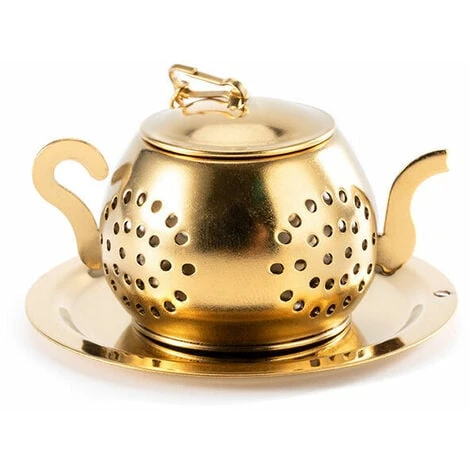 Tea Infuser Teapot - Stainless Steel Infuser (Gold) 5 Tea Infuser Teapot - Stainless Steel Infuser (Gold) - Image 5