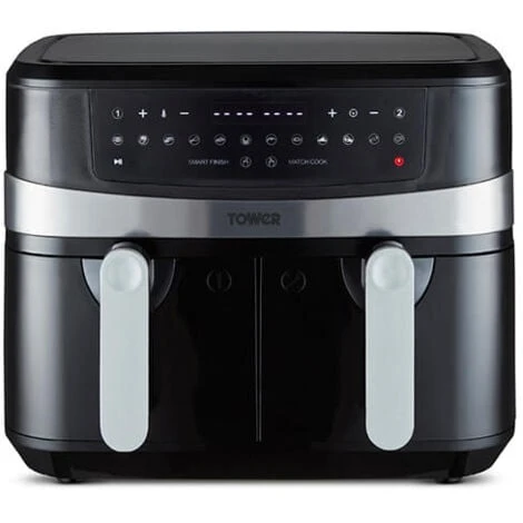Tower 9 Litre Dual Basket Air Fryer 1 Tower 9 Litre Dual Basket Air Fryer