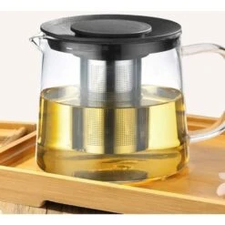 Glass Teapot With Heat Resistant Stainless Steel Infuser For Tea, Tea, Tea, Tea, Tea, Tea, Clear Tea 1500ml -Small Appliances Store 88297804 3