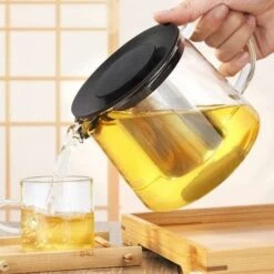 Glass Teapot With Heat Resistant Stainless Steel Infuser For Tea, Tea, Tea, Tea, Tea, Tea, Clear Tea 1500ml -Small Appliances Store 88297804 4