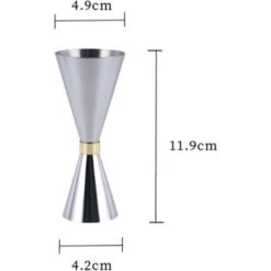 Cocktail Measurer, Stainless Steel Double Sided Cocktail Measurer, Silver Measuring Cup For Professional Bartender 30ml X 45mlMeasuring Cups 8 Cocktail Measurer, Stainless Steel Double Sided Cocktail Measurer, Silver Measuring Cup For Professional Bartender 30ml X 45mlMeasuring Cups -Small Appliances Store 88617812 4