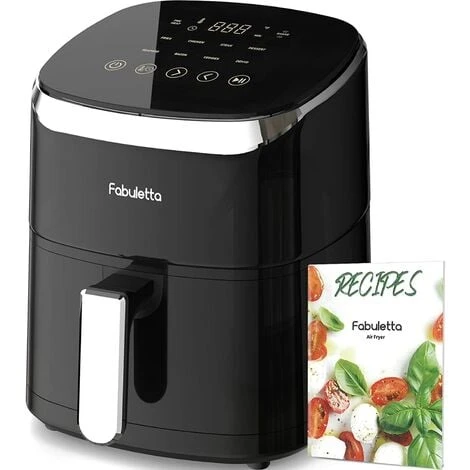 Fabuletta Air Fryers 4 L,1680W Compact Air Fryers With 9 Presets, Max 230℃ Setting Digital Air Fryer Oven With Rapid Air Circulation, Digital Display,Shake Reminder,Nonstick & Dishwasher, Black 1 Fabuletta Air Fryers 4 L,1680W Compact Air Fryers With 9 Presets, Max 230℃ Setting Digital Air Fryer Oven With Rapid Air Circulation, Digital Display,Shake Reminder,Nonstick & Dishwasher, Black