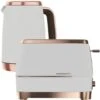 Beko Off White & Rose Gold Cosmopolis 1.7L Kettle And 2 Slice Toaster Set