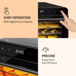Klarstein Shaftesbury Dehydrator 700W Timer Function 35-85°C Digital Touch Display -Small Appliances Store 88716596 3