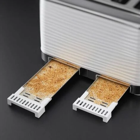 Russell Hobbs Inspire Kettle & 4 Slice Toaster Set White 5 Russell Hobbs Inspire Kettle & 4 Slice Toaster Set White - Image 5