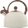 2.5 Liter Stainless Steel Whistling Kettle, Whistling Tea Kettle For Induction Gas Cookers, Easy To Clean, White