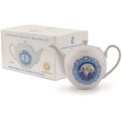 King Charles III Queen Consort Portrait Memorabilia Coronation Commemorative Teapot 750ml -Small Appliances Store 89047927 3