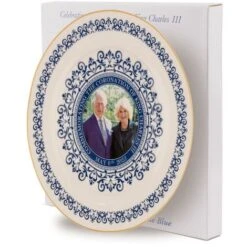 8" King Charles III Queen Consort Portrait Memorabilia Coronation Plate With Stand -Small Appliances Store 89047928 3
