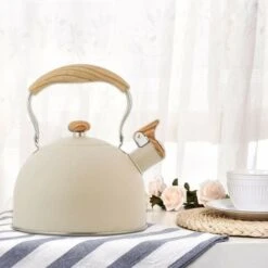 Whistling Kettle, 2.5L Whistling Kettle Induction Gas Kettle Stainless Steel Whistling Kettle Teapot Whistling Kettle For Induction Gas Cookers, Easy To Clean 8 Whistling Kettle, 2.5L Whistling Kettle Induction Gas Kettle Stainless Steel Whistling Kettle Teapot Whistling Kettle For Induction Gas Cookers, Easy To Clean -Small Appliances Store 89793418 4