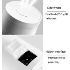Travel Electric Water Cup, Portable Kettle, Electric Heating Water Cup, Small Mini Home Dormitory, Portable Travel Heating Cup (White) -Small Appliances Store 89793587 3