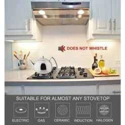 Teapot With Infuser Loose Leaf Tea 2 Liter Stainless Steel Teapot -Small Appliances Store 89793853 5