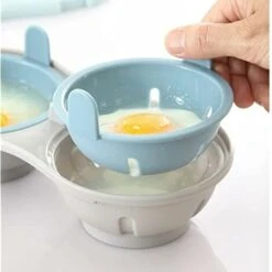 Microwave Egg Poacher Kitchen Gadgets Creative Steam Egg Box Microwave Egg Tray Double Steam Oven Microwave Kitchen Mold -Small Appliances Store 89794509 3