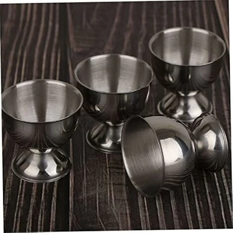 Stainless Steel Parts Egg Cups Set Egg Tray Egg Poachers For Hard And Soft Egg Holders Kitchen Tool 2 Stainless Steel Parts Egg Cups Set Egg Tray Egg Poachers For Hard And Soft Egg Holders Kitchen Tool - Image 2