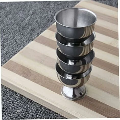 Stainless Steel Parts Egg Cups Set Egg Tray Egg Poachers For Hard And Soft Egg Holders Kitchen Tool 4 Stainless Steel Parts Egg Cups Set Egg Tray Egg Poachers For Hard And Soft Egg Holders Kitchen Tool - Image 4