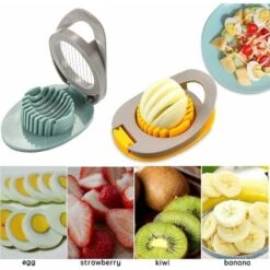 2 Pieces Egg Cutter Egg Slicer Multifunction Manual Egg Cutter Egg Cutter Kitchen Tool Apple And Tomato Cutter Para Egg Cutter Boiled Fruit Slicer Cheese Strawberry - MODOU 9 2 Pieces Egg Cutter Egg Slicer Multifunction Manual Egg Cutter Egg Cutter Kitchen Tool Apple And Tomato Cutter Para Egg Cutter Boiled Fruit Slicer Cheese Strawberry - MODOU -Small Appliances Store 89805368 5