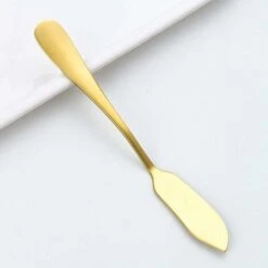8 Pieces Butter Knife Jam Knife, Stainless Steel Butter Knives, For Butter, Cream, Cheese, Chocolate, Ketchup, Mirror Polished, Dishwasher Safe, Gold - MODOU -Small Appliances Store 89805401 3